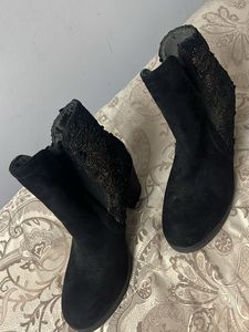 Black Glittery Boots
