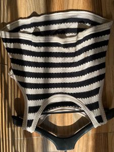 Striped Cropped Tank Top