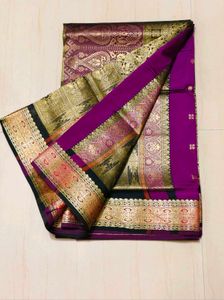 Elegant Purple Banarasi Saree