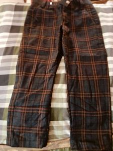 Never Used Check Kids Pant New