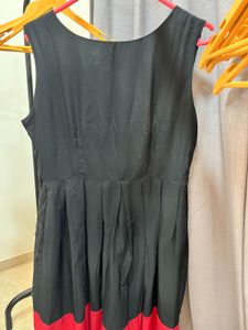 Black &amp; Red Colorblock Dress