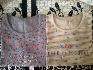 Pack Of 2 Printed Tshirts💐
