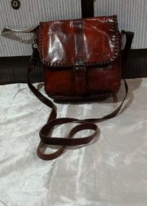 Vintage Leather Crossbody Bag