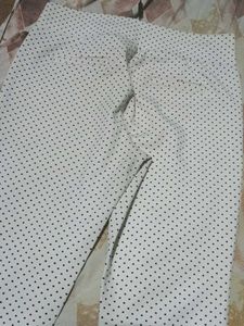 Polka Dot White Jeans