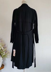 Elegant Black Trench Coat
