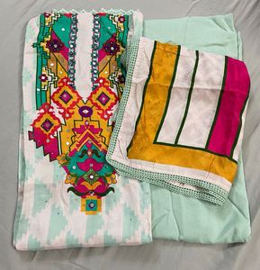 Designer Suit Pure Muslin
