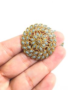Meenakari Floral Statement Earrings