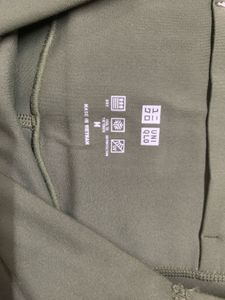 Uniqlo Airdry Flared Active Wear Olive Green Pants