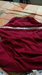 Maroon Sleeveless Top