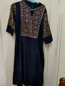 Elegant Navy Blue Kurta