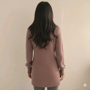 Imported Mauve Fitted Sweater 🍁