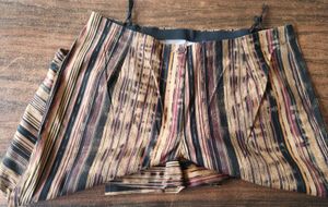 Striped High-Waisted Pants