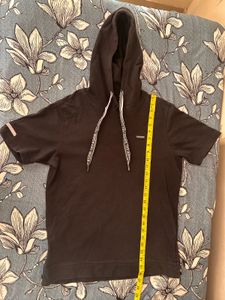 Hoodie T-Shirt (Unisex) (Size Medium)