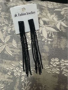 Black Tassel Earrings