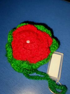 Crochet Flower Keychain