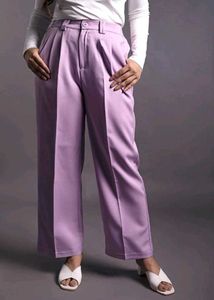 Lilac Pleated Trousers
