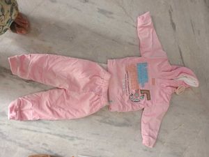 Baby Girl &amp; Boy&#39;s Pink Hooded Tracksuit