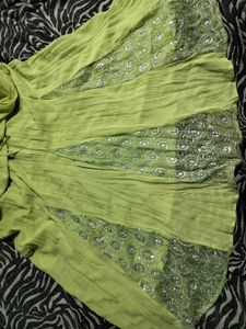 Green Ethnic Skirt