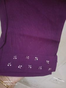 New Partywear Suit With Organza Dupatta