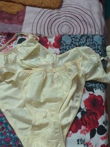 Lace Trim Lingerie Set