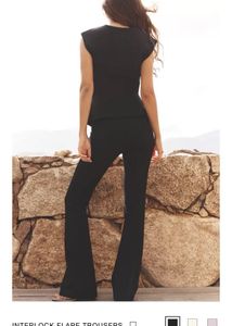 INTERLOCK FLARE TROUSER