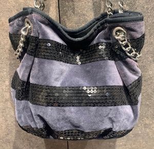 Juicy Couture Velour Sequinned Hobo Bag