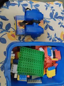 Teleking Blue Binoculars And Lego Set
