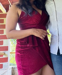Red Velvet Mini Dress