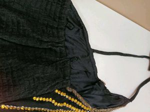 Beautiful Black Stone Work Gown