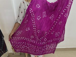 Pink Coloured Silk Dupatta