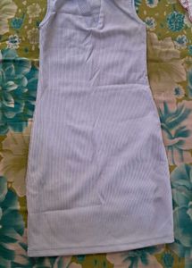 sky blue Sleeveless Bodycon Dress