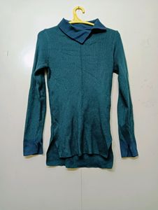 Side Neck Winter Top