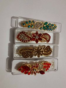 Combo Of 4 Hair Clips New