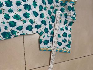 Kids Floral Print Short Kurti Palazzo Set(8-10yrs)