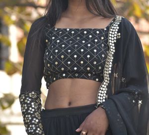 Black Mirror Work Blouse