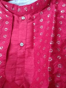 Premium Embroidery And Beads Kurta Set For Kids