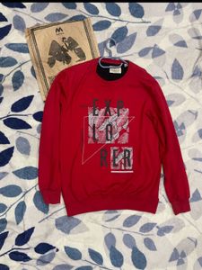 ❤️🌹Beautiful Red Explorer Print Sweatshirt