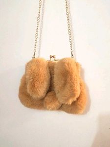 Soft Fur Bunny Clutch