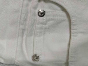 Versace white denim