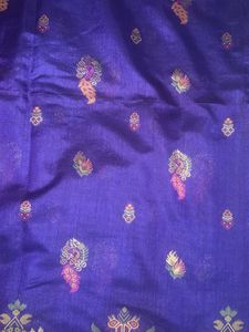 Elegant Purple Banarasi Silk Saree