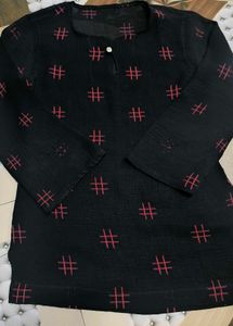 Black Printed Kurti