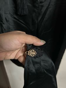 Elegant Black Tassel Pants