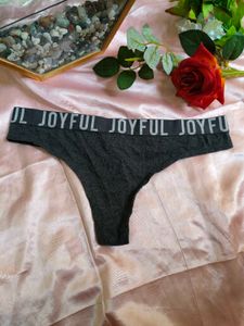 Joyful Gray Thong