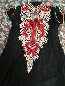 Black Anarkali Top