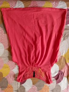 Coral Lace Top