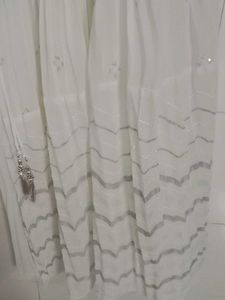 White Anarkali Suit Set