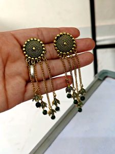 6 pairs 🦚Peacock Jhumka Earrings