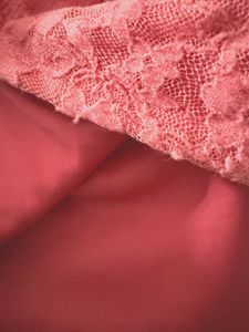Pink Lace half sholder Top (S)