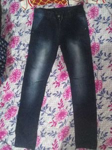 Dark Blue Denim Jeans