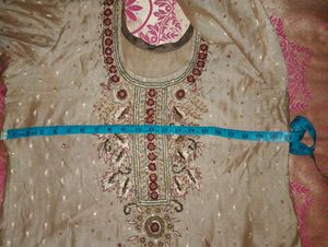 Golden And Maroon Plazo Suit With Dupatta